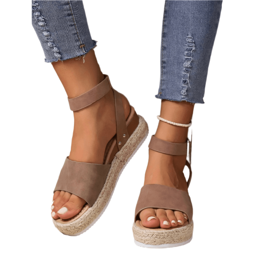 Aurelle Open Toe Espadrille Sandals