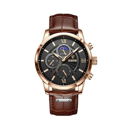 Luxury Waterproof Leather Strap Watch