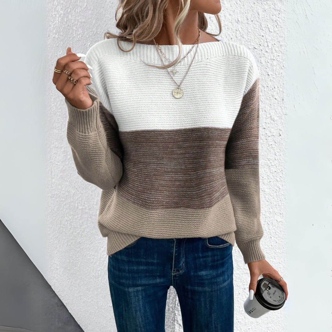 Elegant Patchwork Sweater