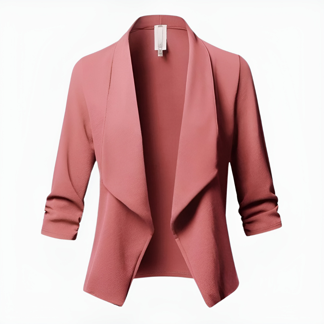 Samantha | Blazer informal de oficina con abertura frontal para mujer