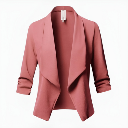 Samantha | Blazer informal de oficina con abertura frontal para mujer