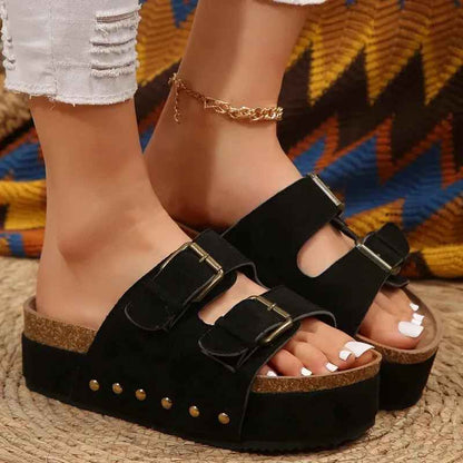 Serelina™ | Sandalias deslizantes de plataforma estilo romano