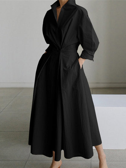 Zara  | Women’s Belted Shirt Maxi Dress