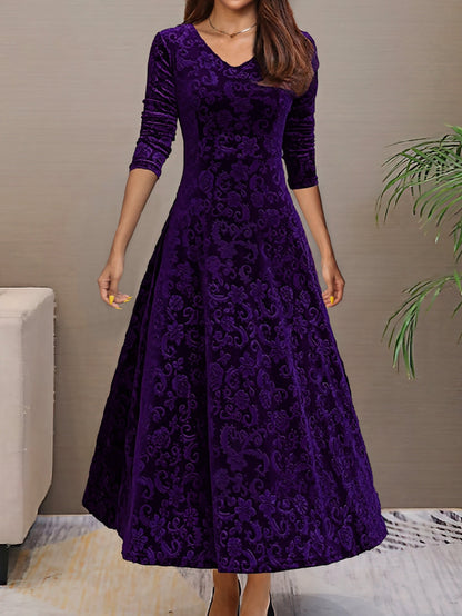 Denise | Vestido elegante de terciopelo