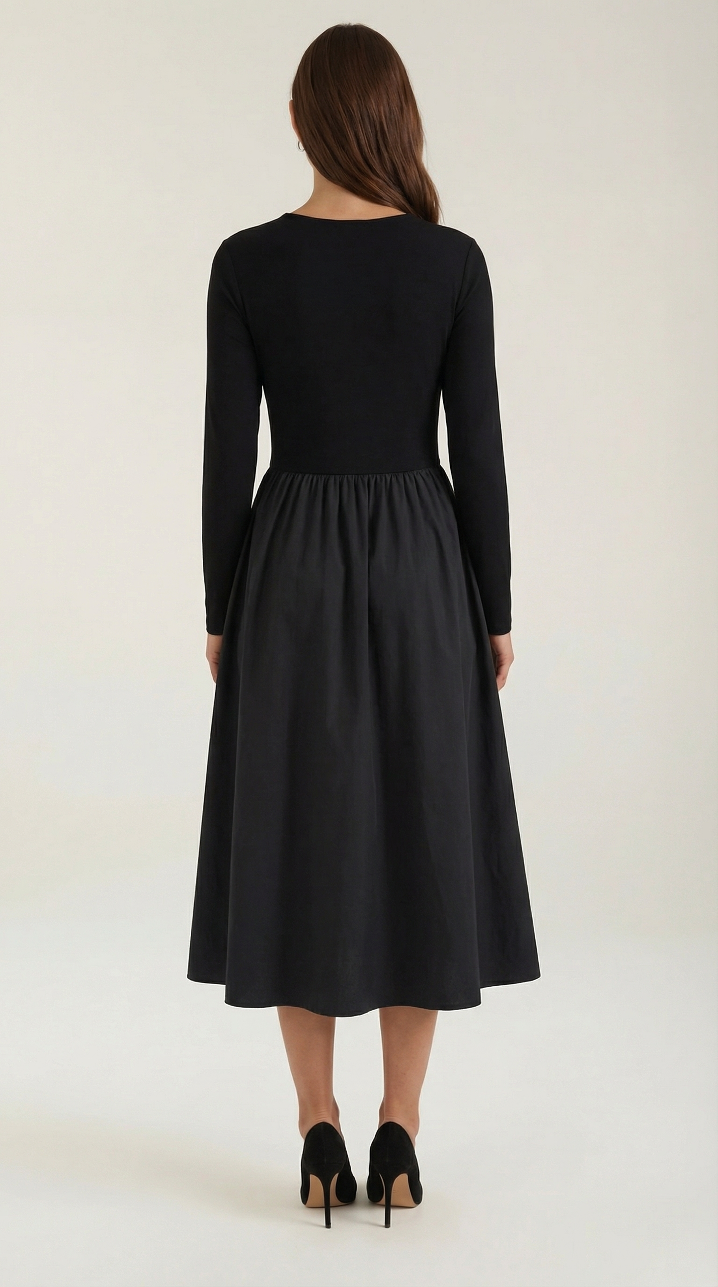Vestido midi de algodón Melissa