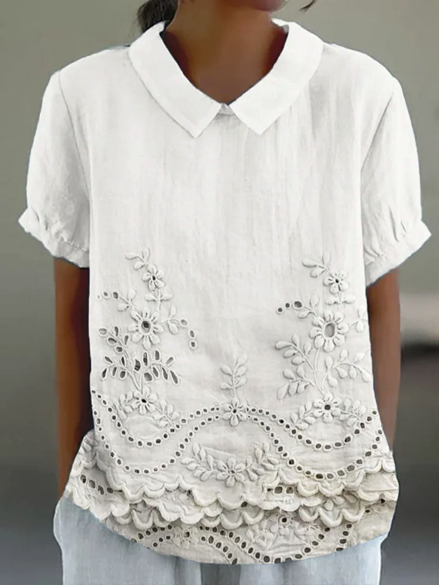 Lily | Camisa Bordada Floral