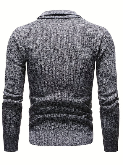 Ethan™ - Suéter informal elegante con media cremallera