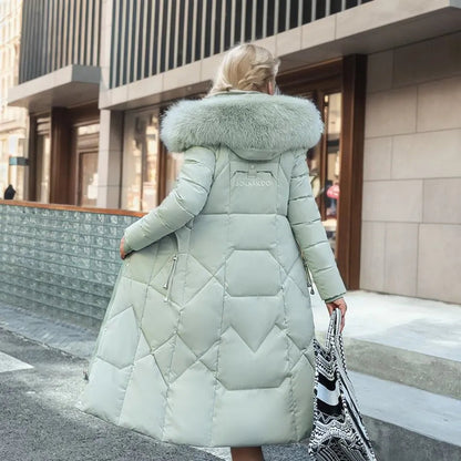 Hannah | Abrigo acolchado de invierno para mujer con ribete de capucha