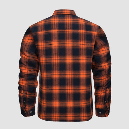 Chaqueta bomber a cuadros de diseño versátil