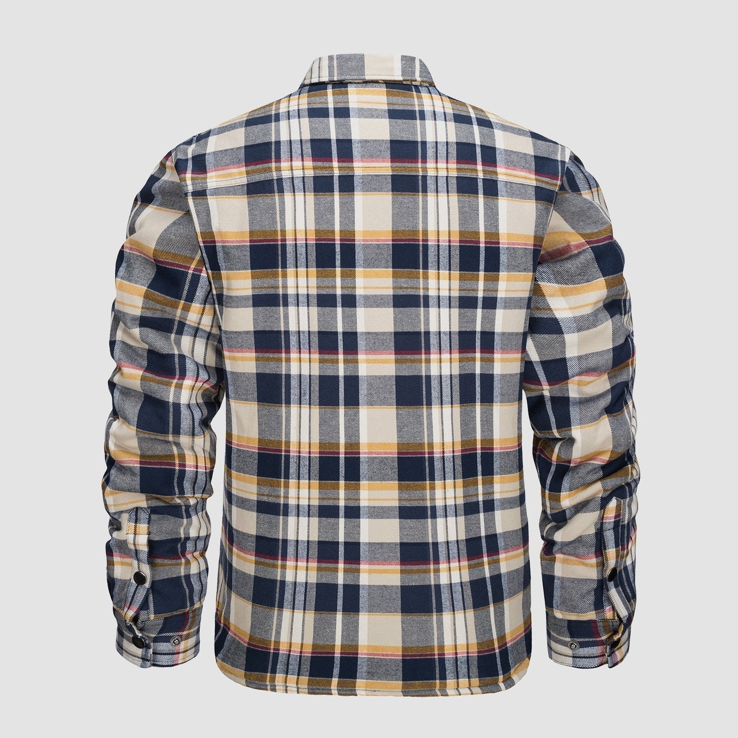 Chaqueta bomber a cuadros de diseño versátil