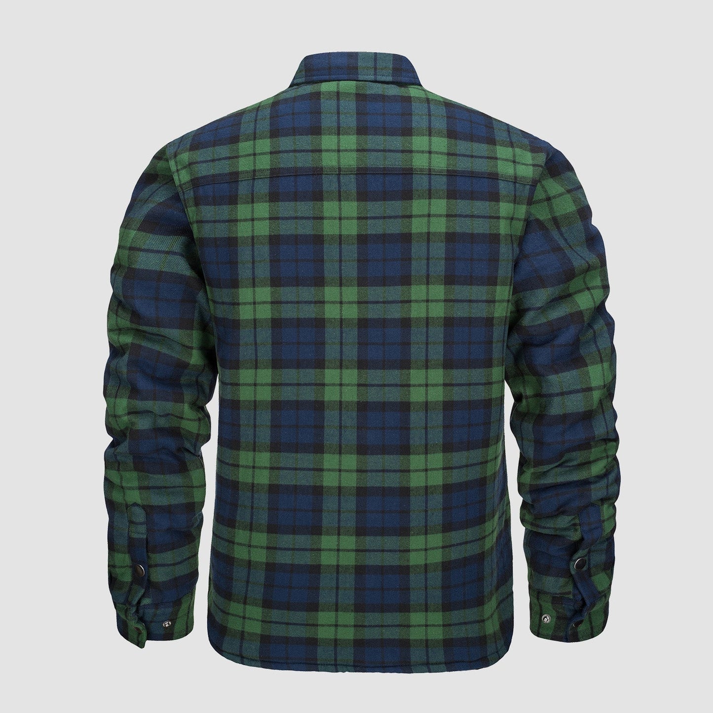 Chaqueta bomber a cuadros de diseño versátil