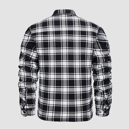 Chaqueta bomber a cuadros de diseño versátil