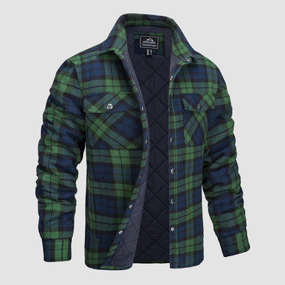 Chaqueta bomber a cuadros de diseño versátil
