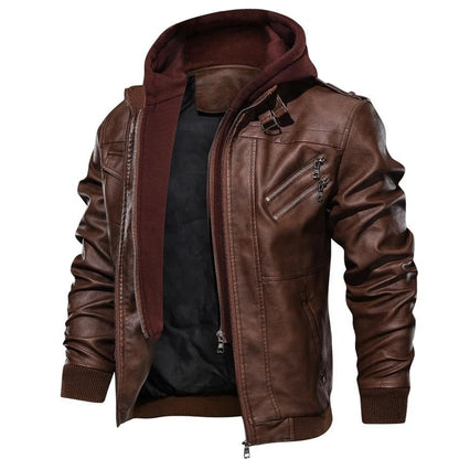 Chaqueta de cuero sintético