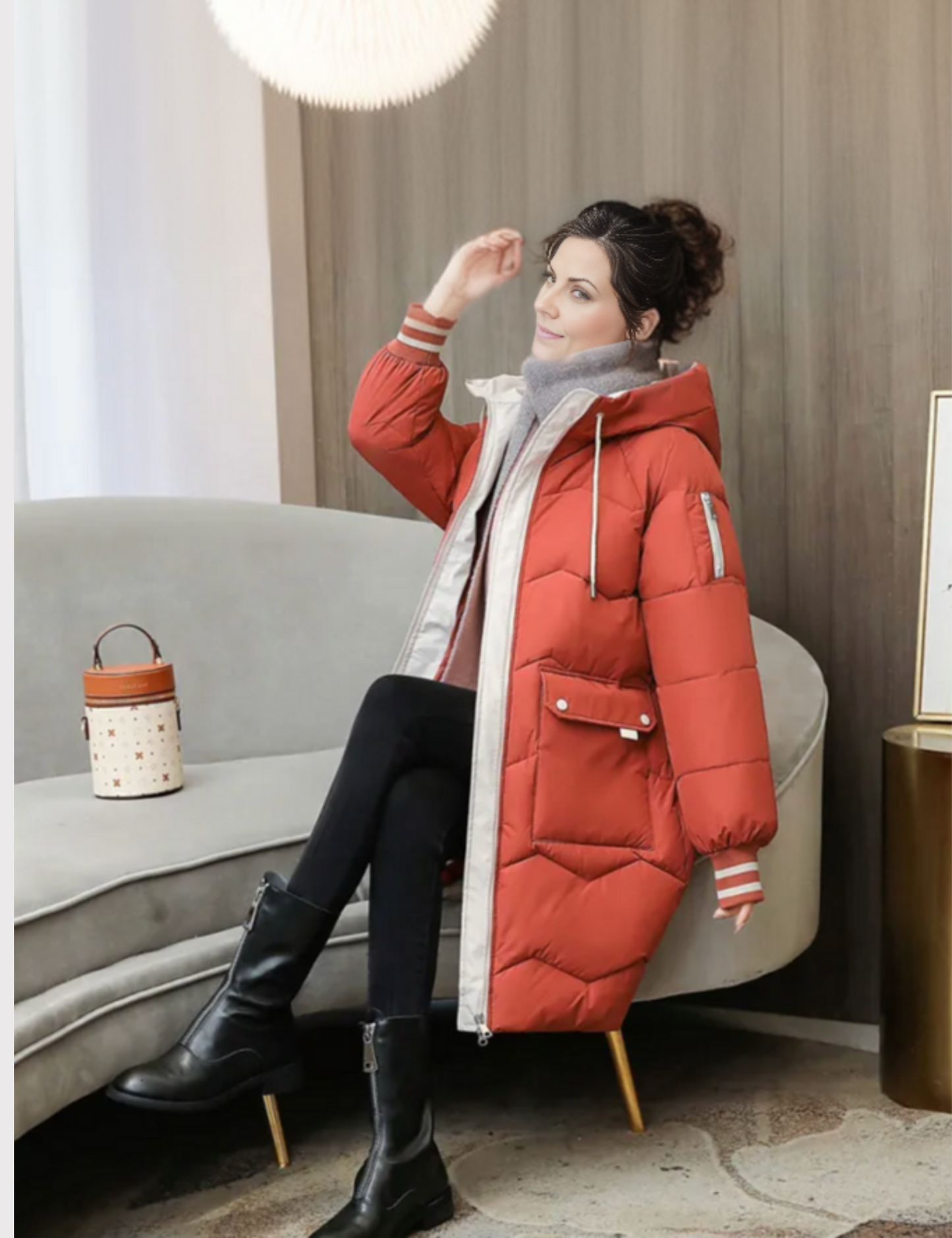 Women Casual Long  Insulated Winter Coat