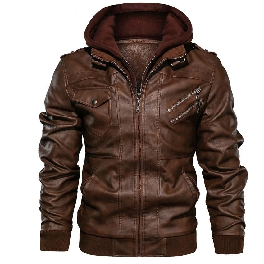 Chaqueta de cuero sintético