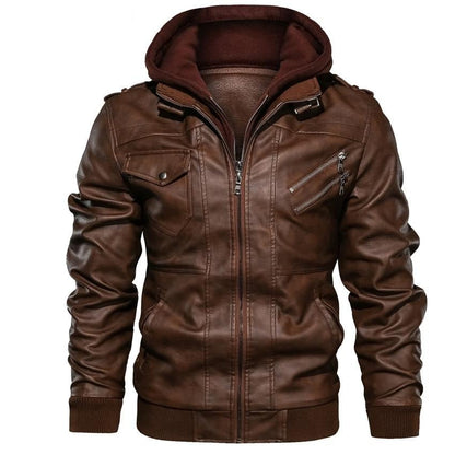 Chaqueta de cuero sintético