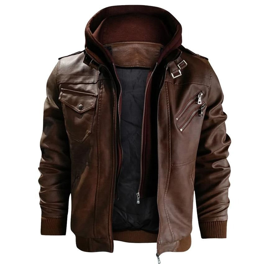 Chaqueta de cuero sintético