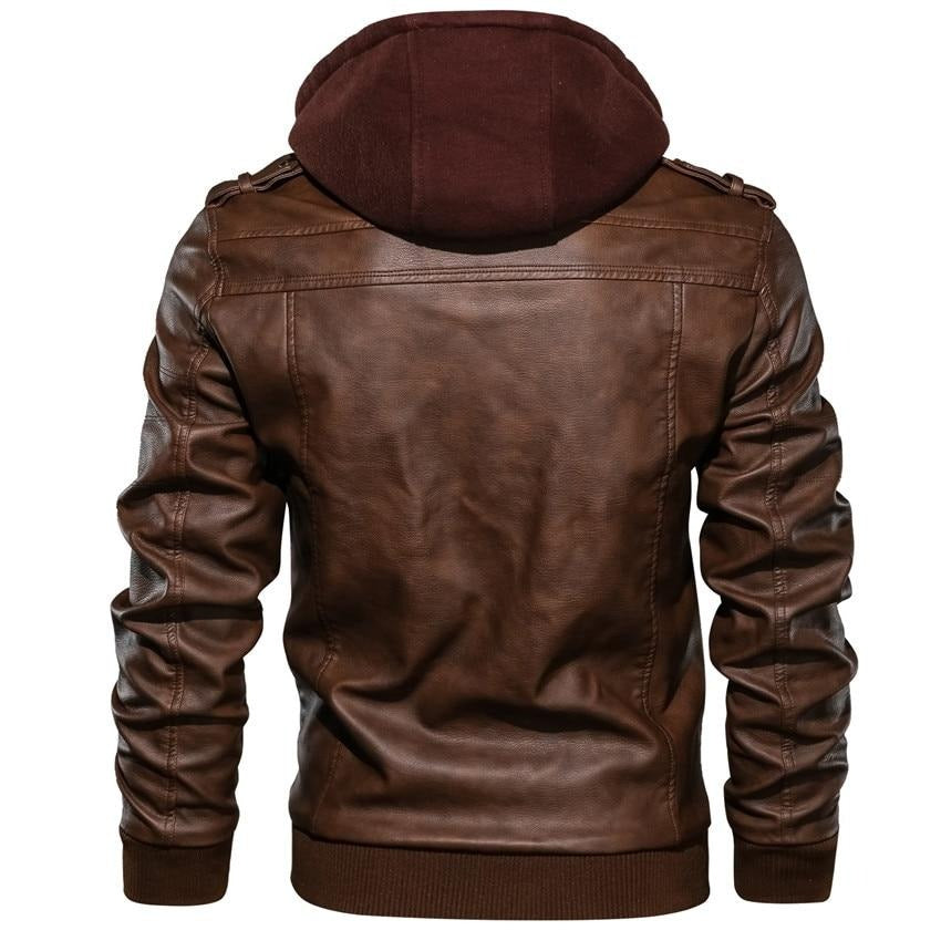 Chaqueta de cuero sintético