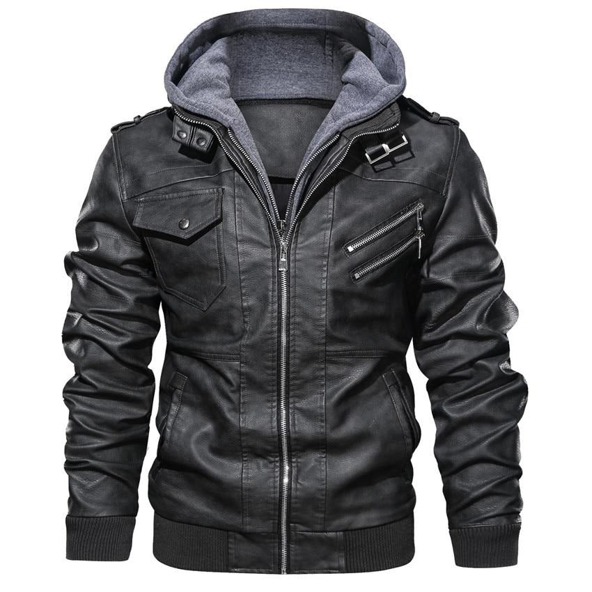 Chaqueta de cuero sintético