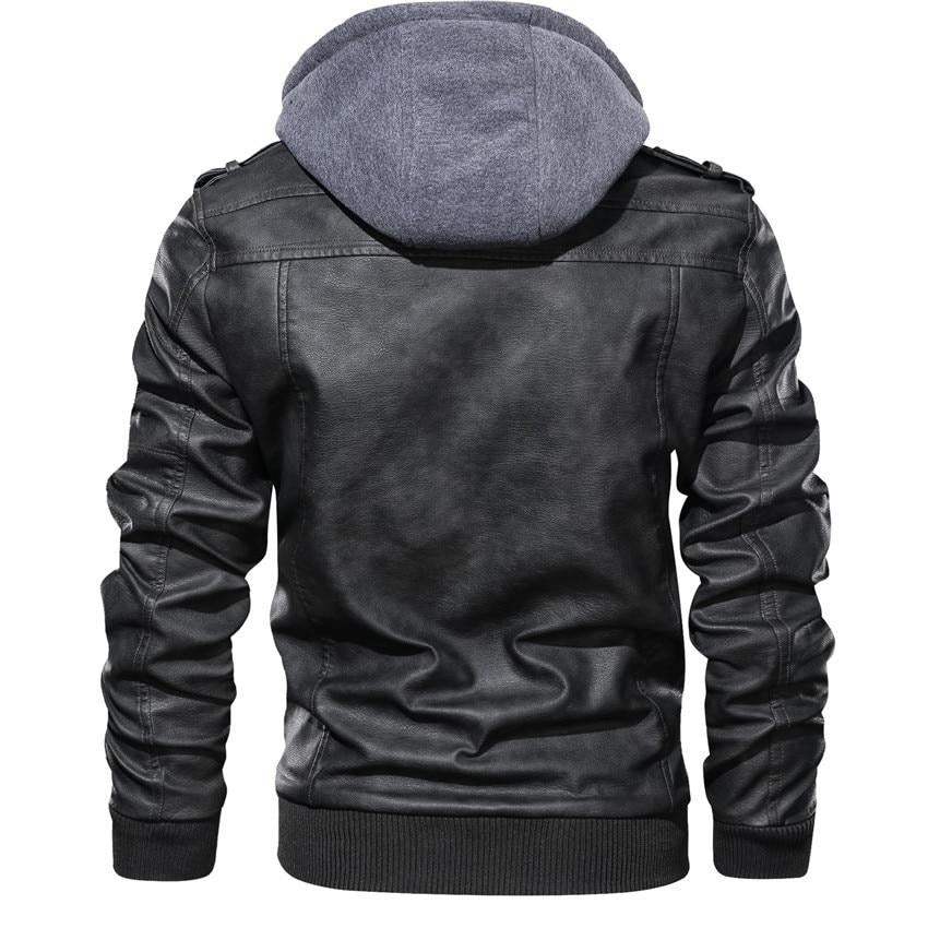 Chaqueta de cuero sintético
