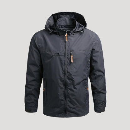 Michael | Chaqueta de primavera con capucha y cremallera para hombre