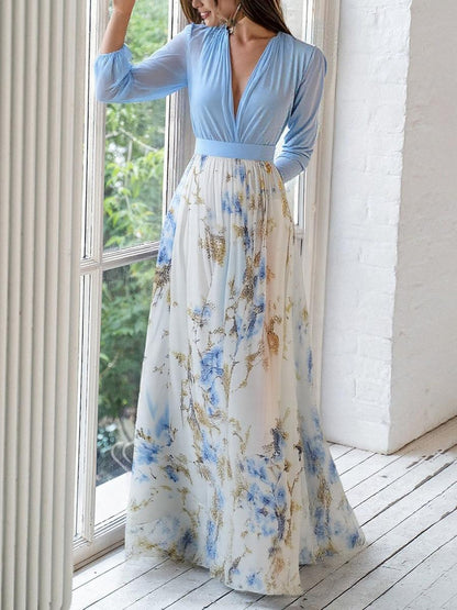 Harper™ | Precioso vestido maxi con estampado floral