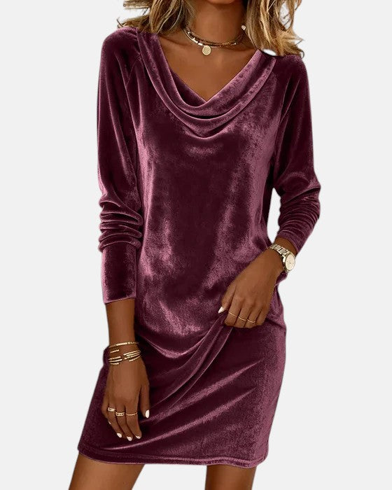 Loose Fitting Velvet Dress