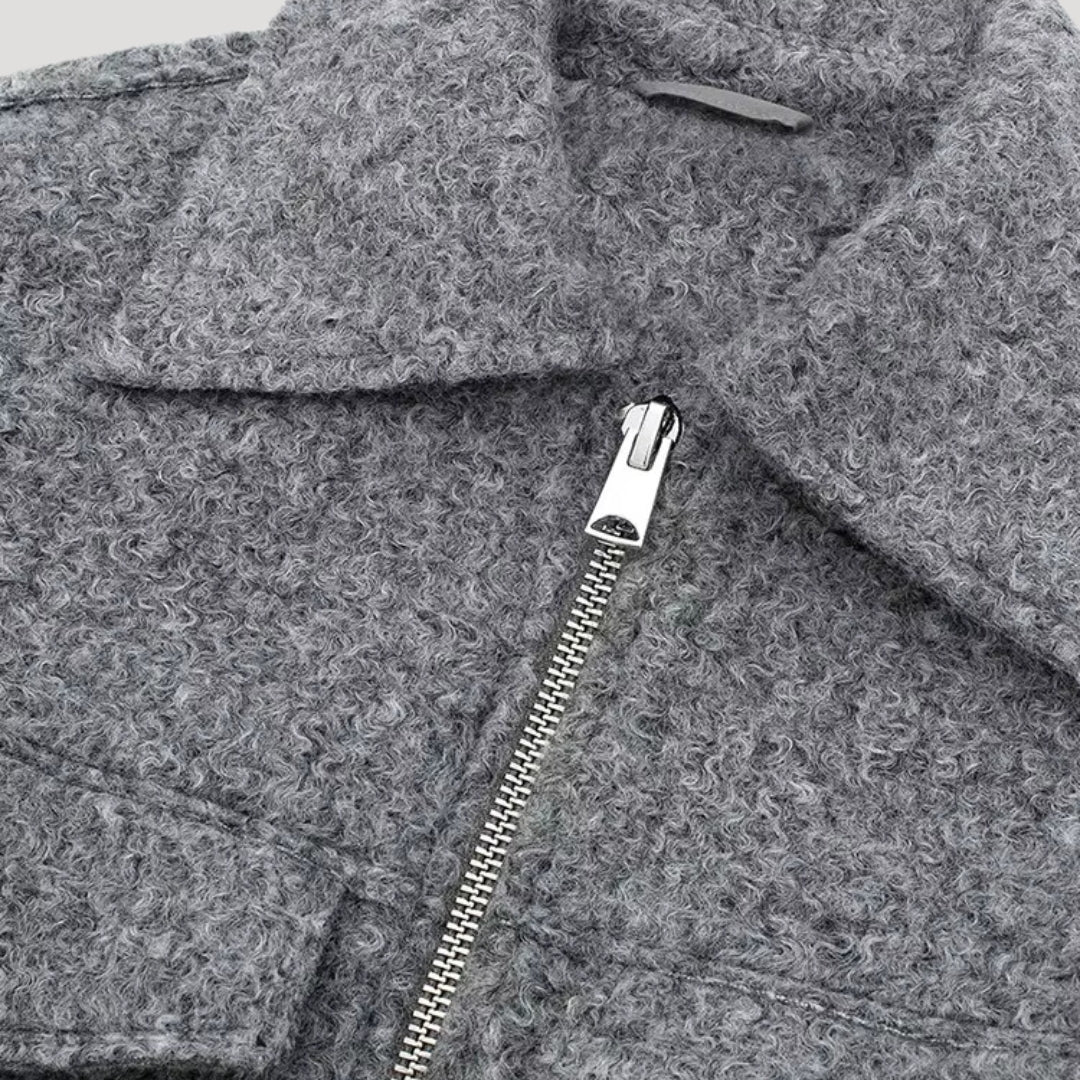 Claire  | Winter Zip Front Cropped Women Jacket