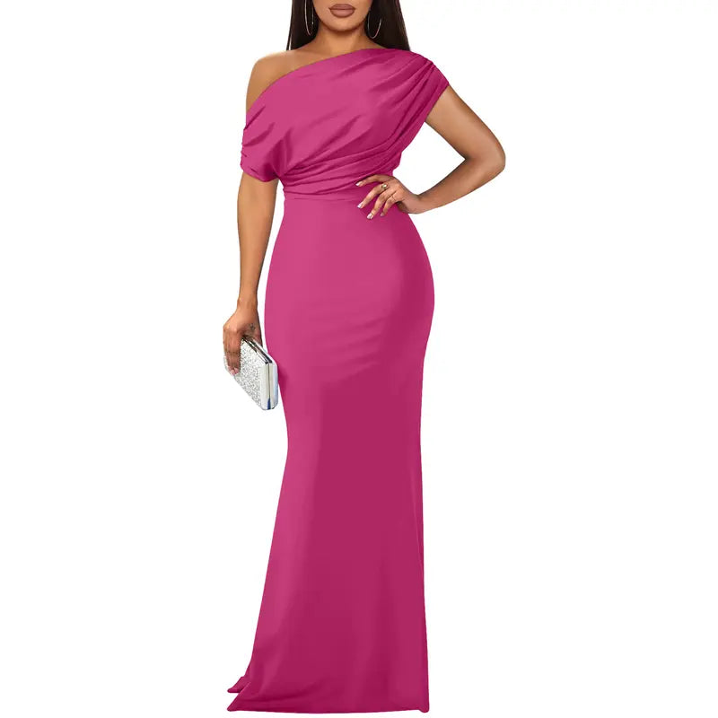 ROSELYN™ – Elegante vestido de noche ajustado con hombros descubiertos