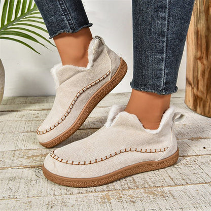 Chloe | Botas de invierno tipo mocasín sin cordones para mujer