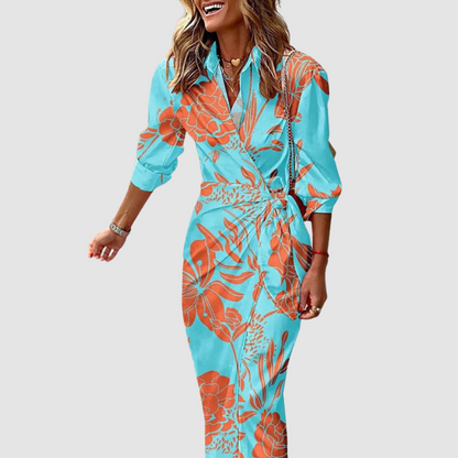 Vestido elegante de rayas Cecilia™