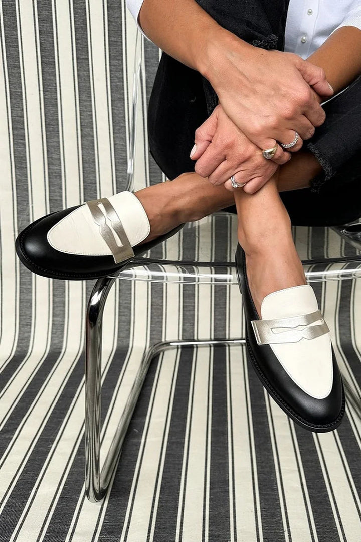 MONOCHROME CLASSIC REAL LEATHER LOAFERS