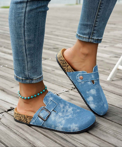 Corvella™ | Pantuflas de corcho con hebilla