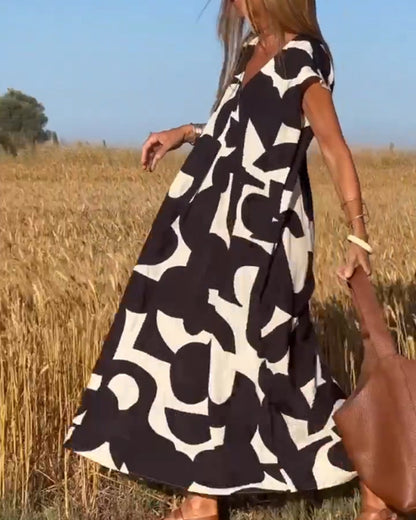 Relaxed Abstract Dress