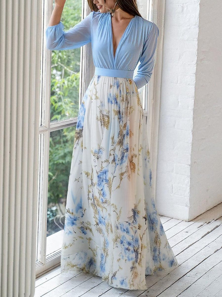 Peniel™ | Vestido largo floral elegante
