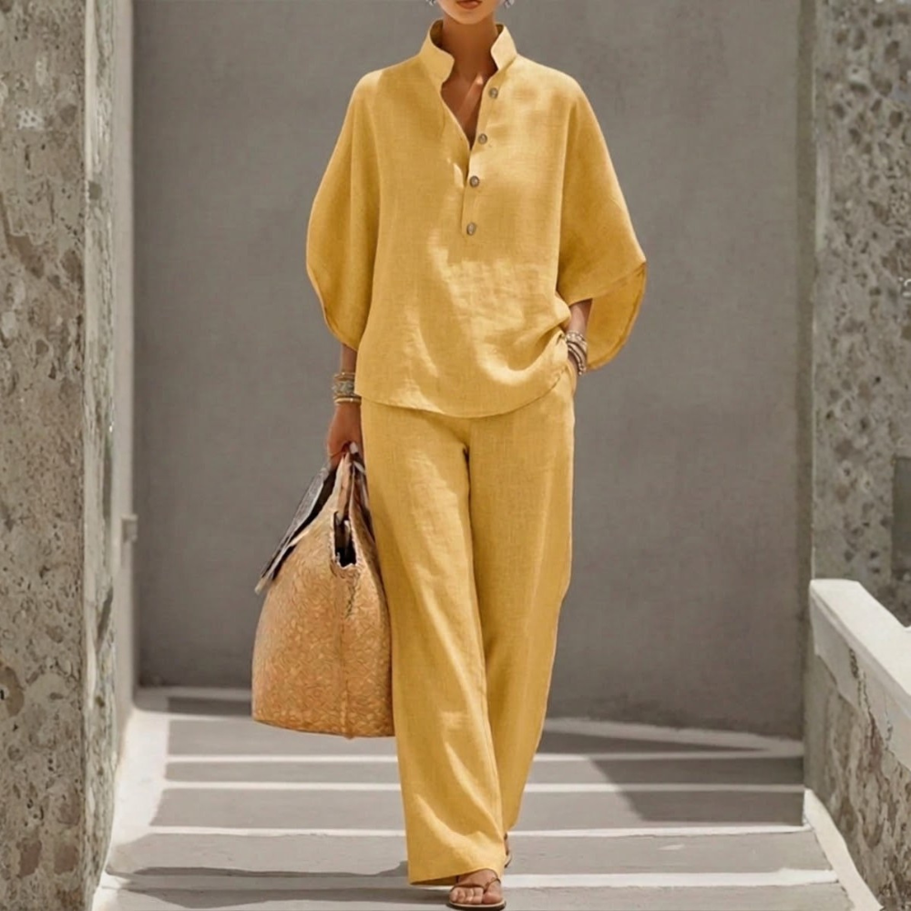 BIANCA | COTTON BAT-SLEEVE SET