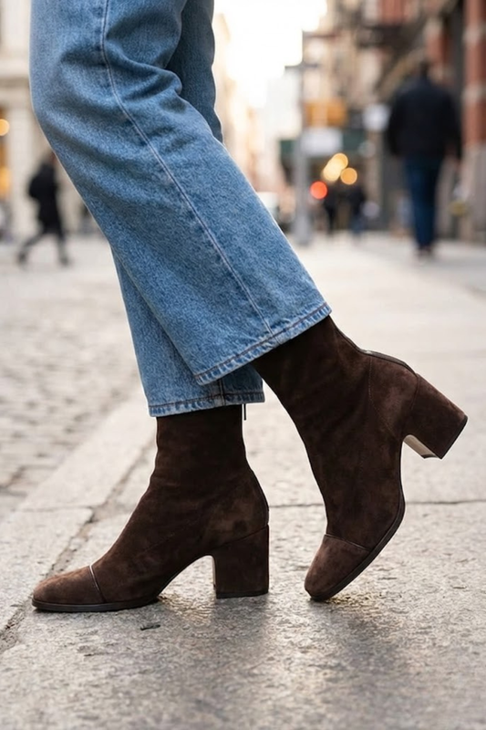 Victoria | Botas de tacón con puntera cuadrada
