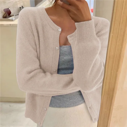 Erica | Cárdigan informal de invierno de manga larga con botones para mujer