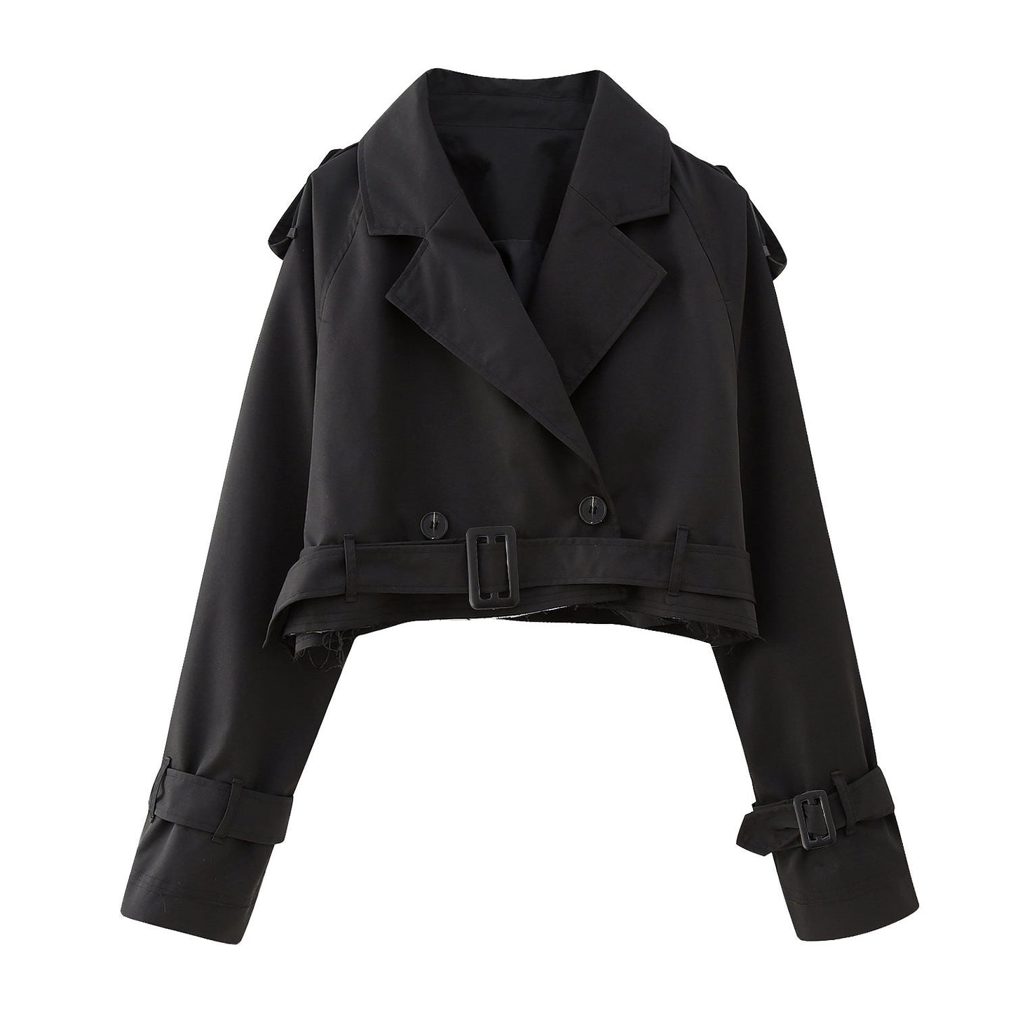 Charlotte | Women’s Stylish Short Double-Breasted Trench Coat