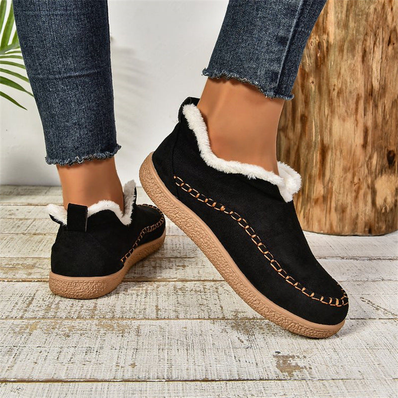 Chloe | Botas de invierno tipo mocasín sin cordones para mujer