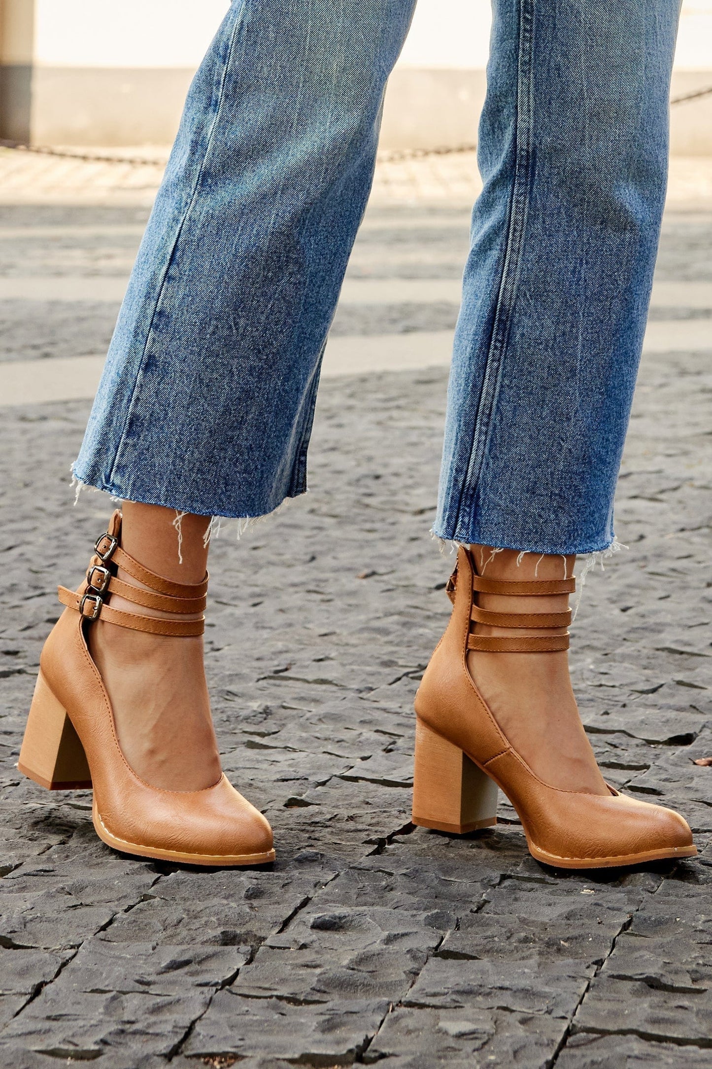 Triple Buckle Heels