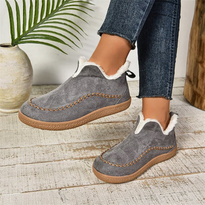Chloe | Botas de invierno tipo mocasín sin cordones para mujer
