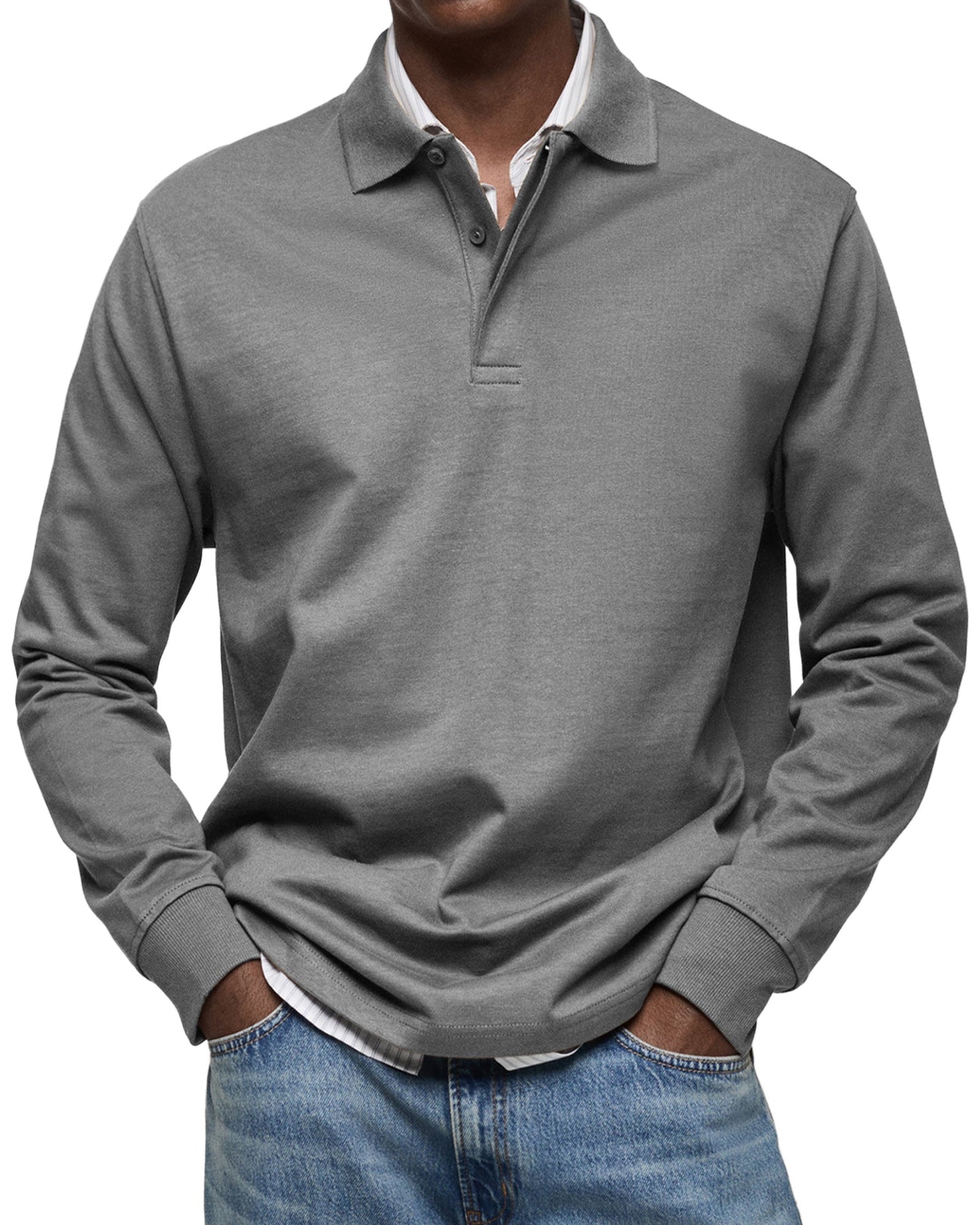 Classic Long Sleeve Polo Shirt