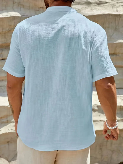 Cozy Stand-Collar Summer Shirt