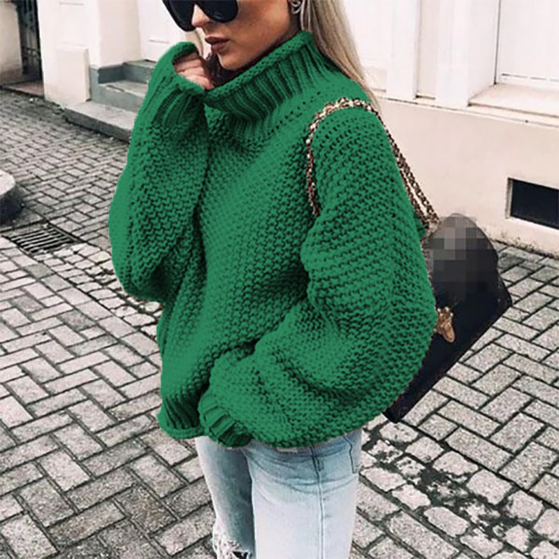 Women’s Chunky Knit Turtleneck Sweater