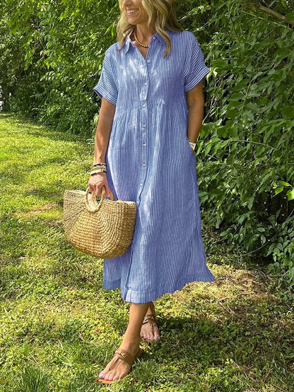 Celira – Camisa a Rayas con Botones