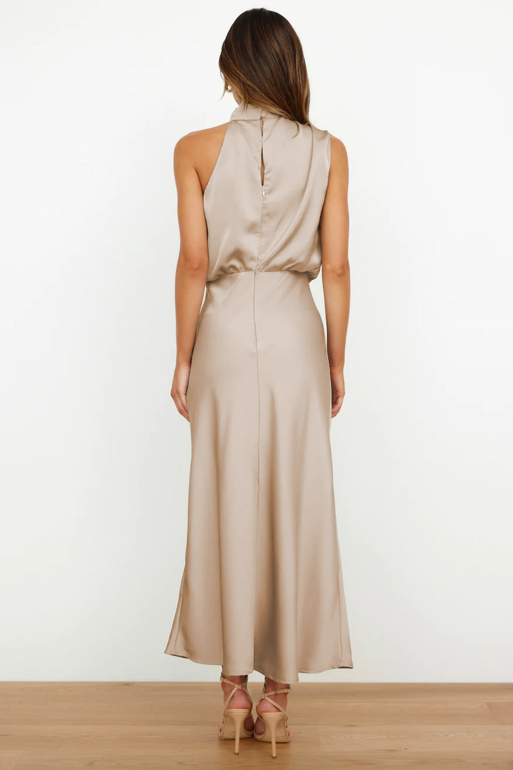 Quentin | Vestido drapeado Sahara