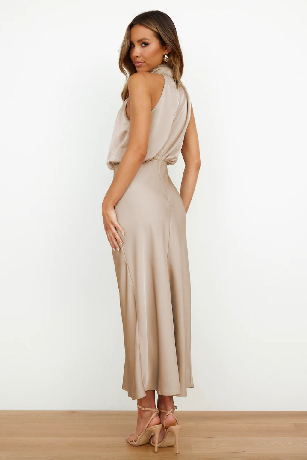 Quentin | Vestido drapeado Sahara