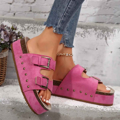 Serelina™ | Sandalias deslizantes de plataforma estilo romano